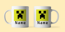 Load image into Gallery viewer, Personalised Creeper Mug | Personalised Gamer Mugs | Personalised Minecraft Mug
