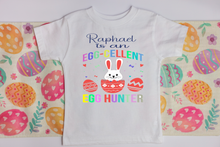 Load image into Gallery viewer, Personalised &#39;Eggcellent&#39; Egg Hunter T-Shirt
