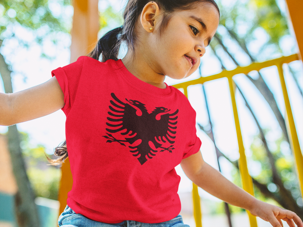 Kids Albanian Eagle Red T-shirt