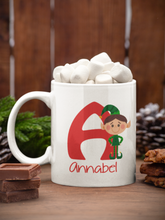 Load image into Gallery viewer, Personalised Christmas Elf Mug
