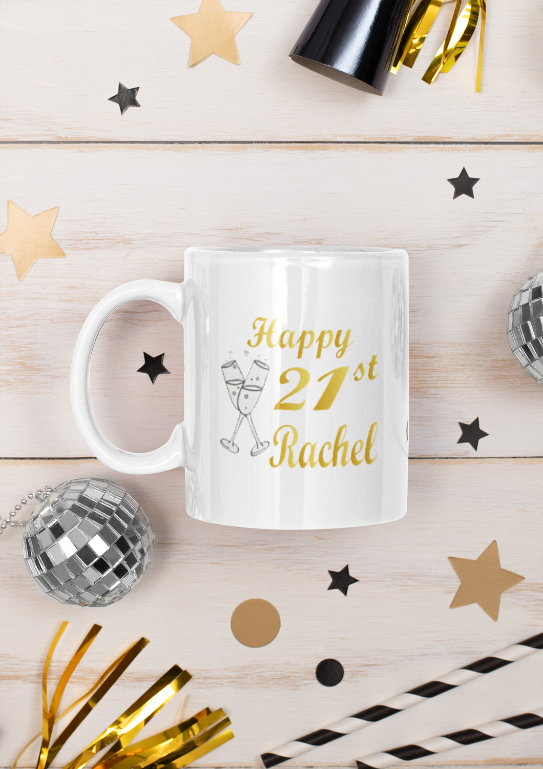 Custom Happy Birthday Celebration Mug | Add age and name