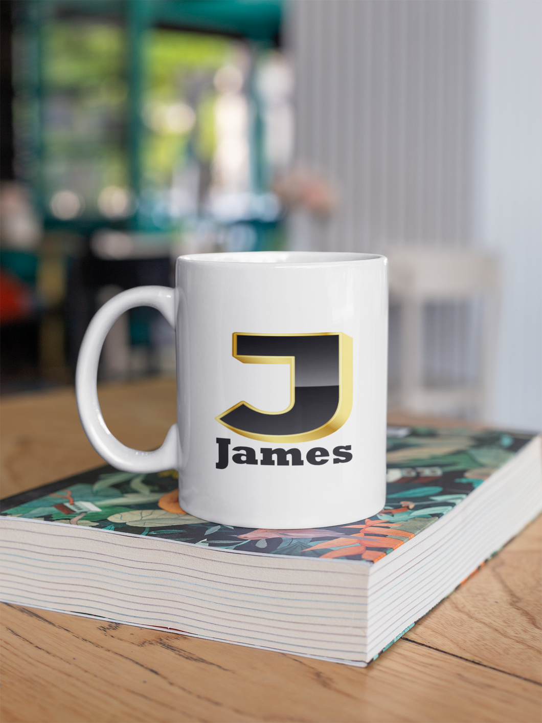 Personalised 3D Letter Design Mug
