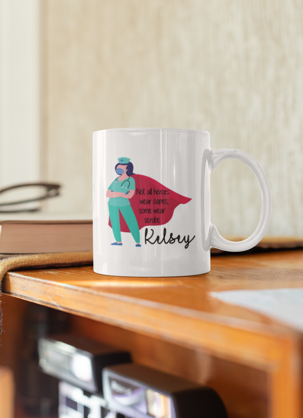 Personalised Not all heroes wear Capes Mug