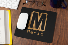 Load image into Gallery viewer, Personalised Monogram Initial Mouse Mat | Personalised Initial Mouse Pad
