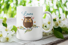 Load image into Gallery viewer, Personalised Owl Mug Print Tea/Coffee Mug Christmas Special Birthday Gift Ceramic Coffee Mug, 10oz, Anniversary, Xmas 1 Pcs Mug
