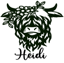 Load image into Gallery viewer, Personalised Cow head 11oz Mug | Highland Cow Mug
