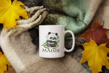 Load image into Gallery viewer, Cute Personalised Panda Mug | Custom 11oz Panda mug
