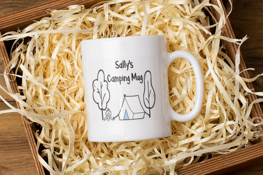 Personalised Camping Mug, Camping Mug, Custom Outdoor Ceramic Mug