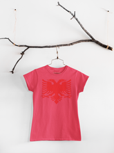 Load image into Gallery viewer, Albanian eagle Round Neck Casual (Women T-shirt)

