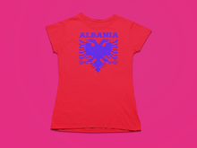 Load image into Gallery viewer, Albanian eagle with Albania text the top ( Women T-shirt)
