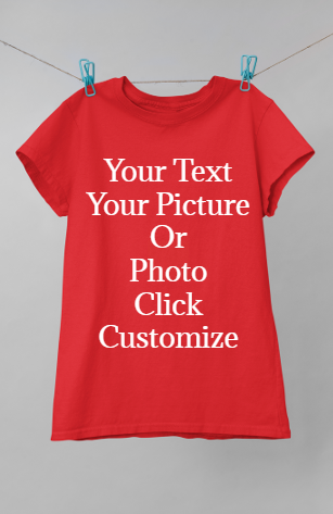 Personalise your T-shirt make it yours, Red Man T-shirt