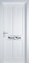 Load image into Gallery viewer, Bathroom/Toilet/Shower Room Adhesive Vinyl Door Label
