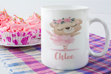 Load image into Gallery viewer, Personalised Cute Ballerina Animal Mug | Pug Mug | Elephant Mug | Unicorn Mug| Bear Mug
