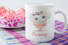 Load image into Gallery viewer, Personalised Cute Ballerina Animal Mug | Pug Mug | Elephant Mug | Unicorn Mug| Bear Mug
