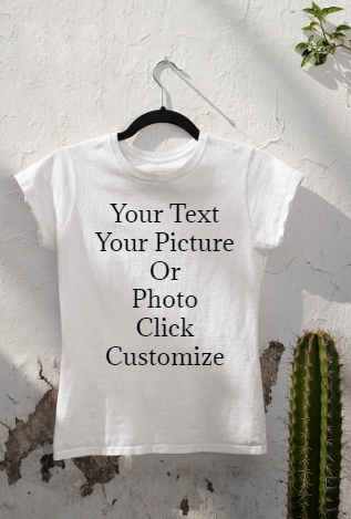 Personalise your T-shirt make it yours,  Women T-shirt White