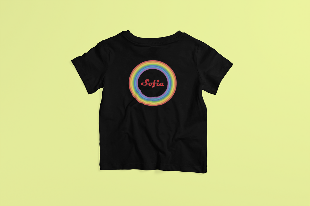 Personalised Rainbow Kids T-shirt