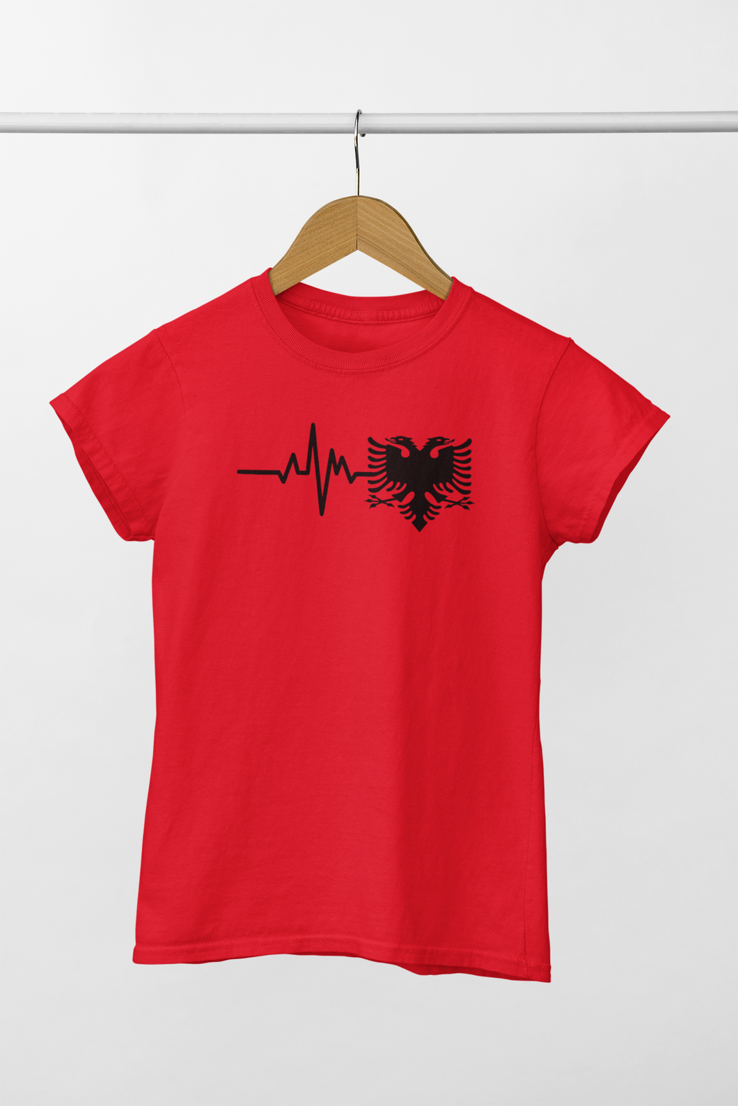 Heart Beat Albania T-shirt ( Men's T-shirt )