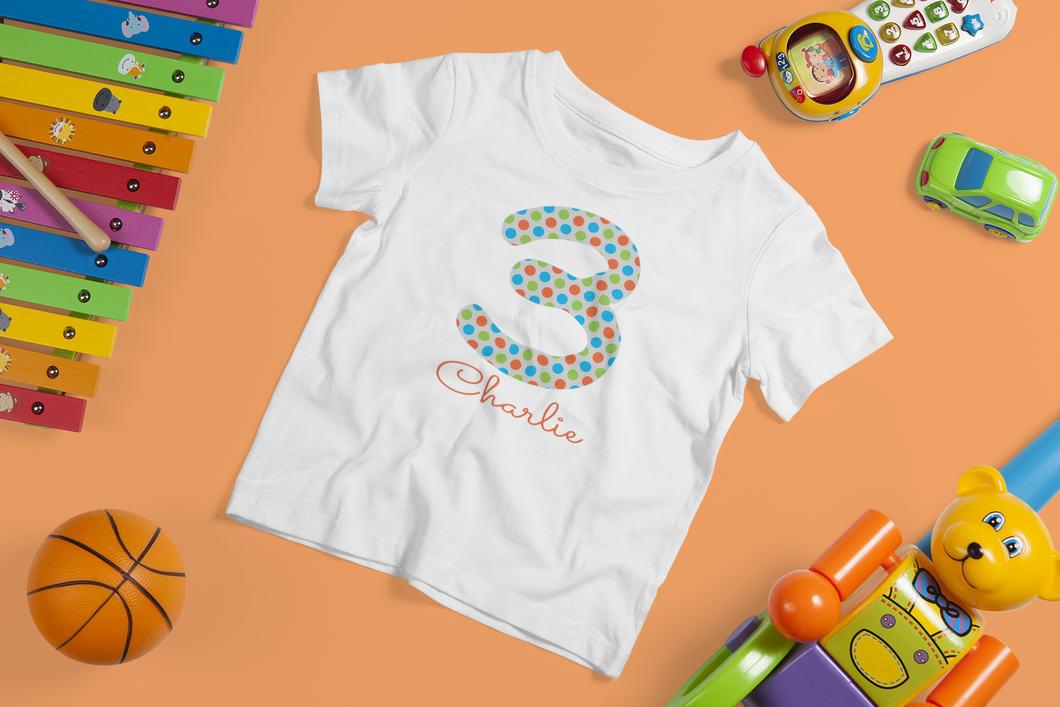Personalised Kids Birthday/Age T-shirt