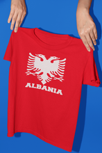 Load image into Gallery viewer, Albanian eagle with Albania text on the bottom ( Man T-shirt )
