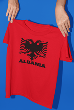 Load image into Gallery viewer, Albanian eagle with Albania text on the bottom ( Man T-shirt )
